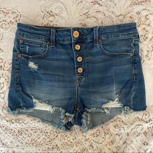 American Eagle Hi-Rise Shortie Shorts